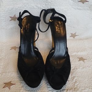 Gucci suede platform